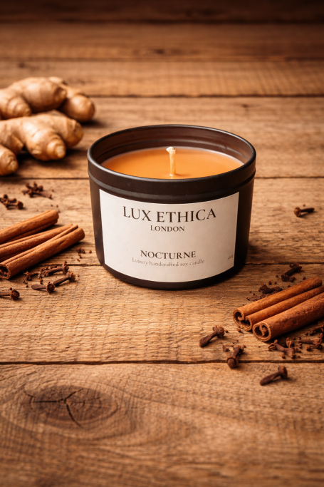 Nocturne Orange candle with ginger and cinnamon